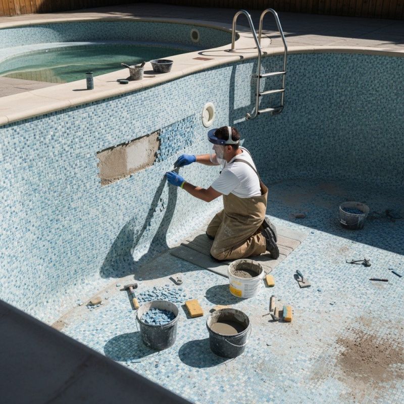 Pool Steps Repair
